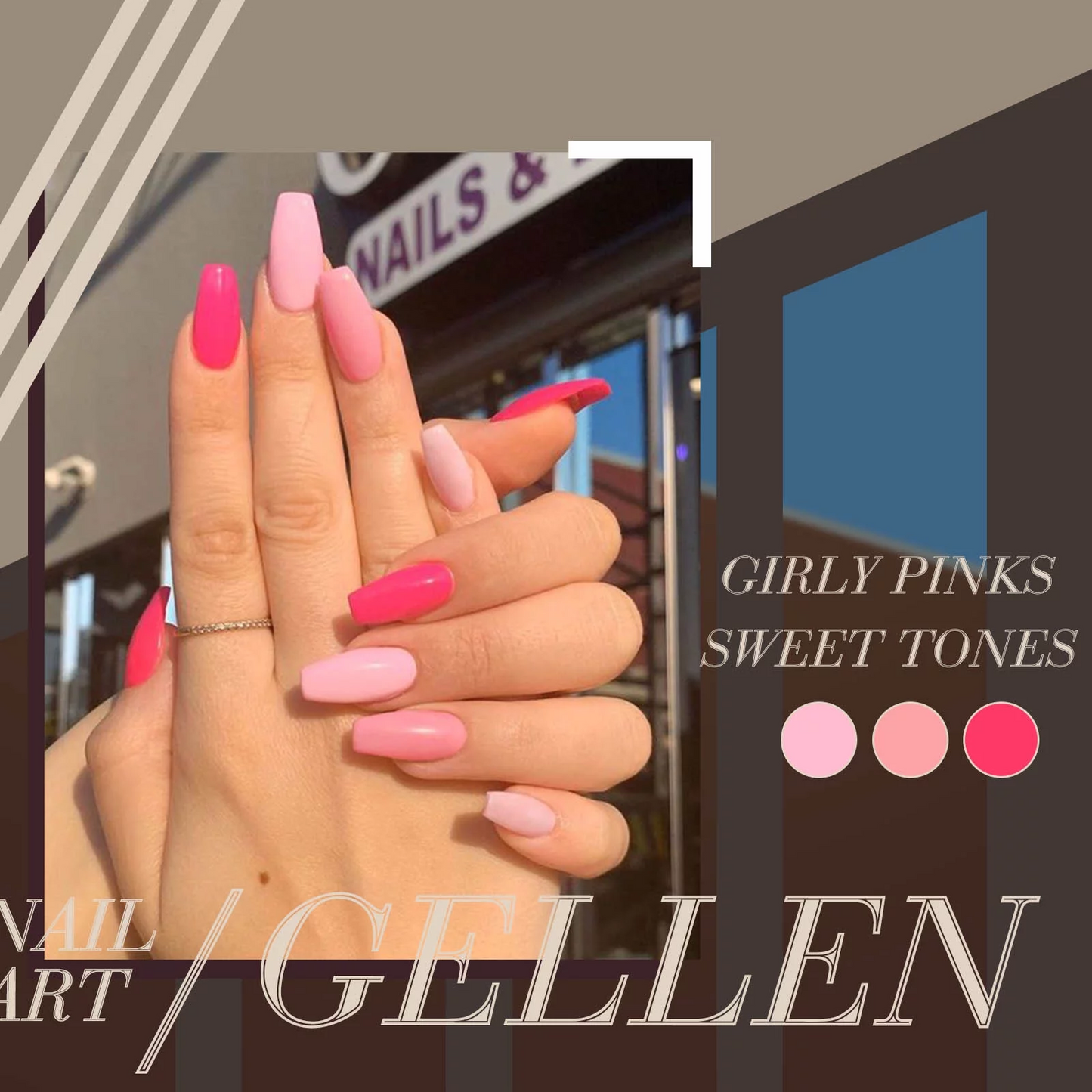 Gellen 12 Colors Bright and Pastels Gel Nail Polish Starter Kit - with 72W UV/LED Nail Lamp