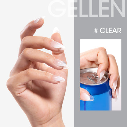 Gellen Builder Nail Gel, 9 in 1 Clear Gel Builder for Nail Thickening, LED Nail Lamp Cured Hard Gel Builder Gel Nail Polish Base Gel Extension Gel Building Gel