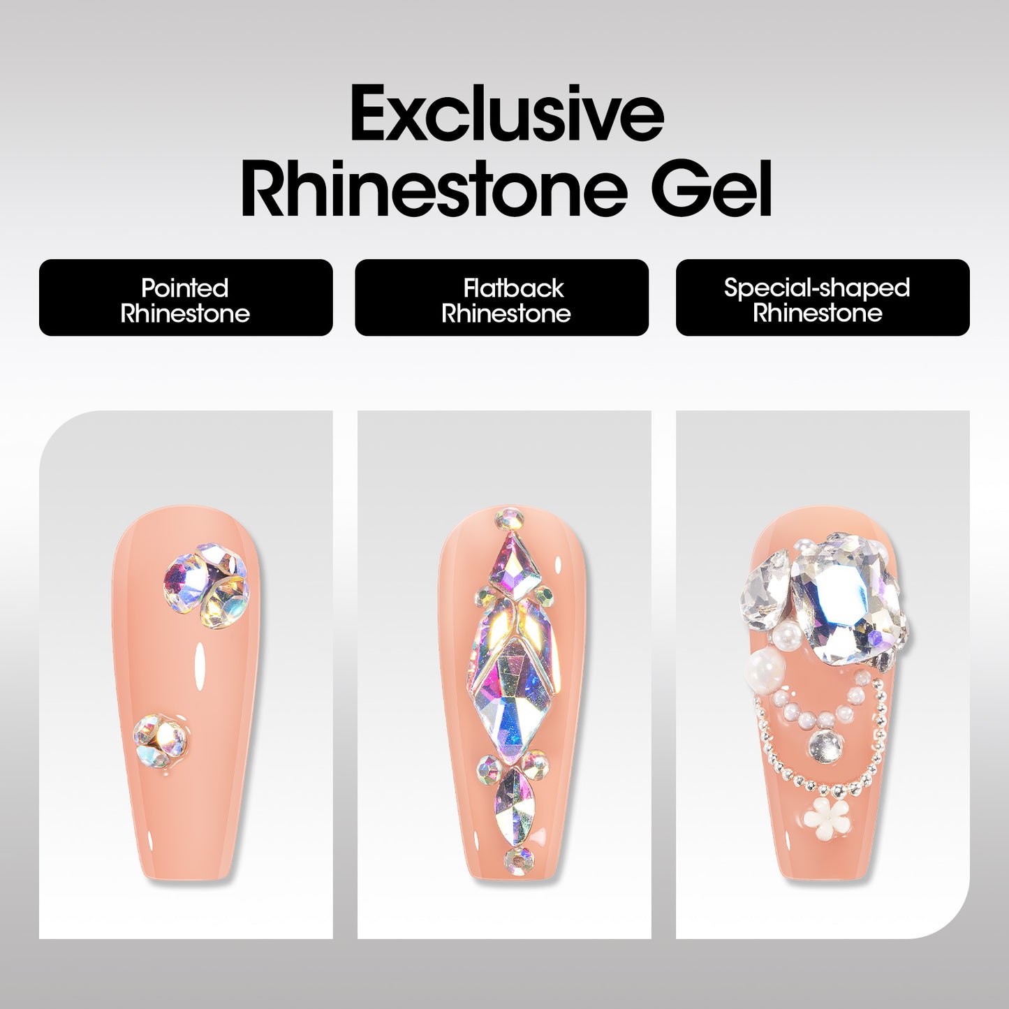 Gellen Rhinestone Glue for Nails, 15g Super Strong Nail Gem Glue with Nail Brush, Nail Charms Bling Gel for Nail Jewelry Nail Diamonds, Nail Art Supplies for Women Girls