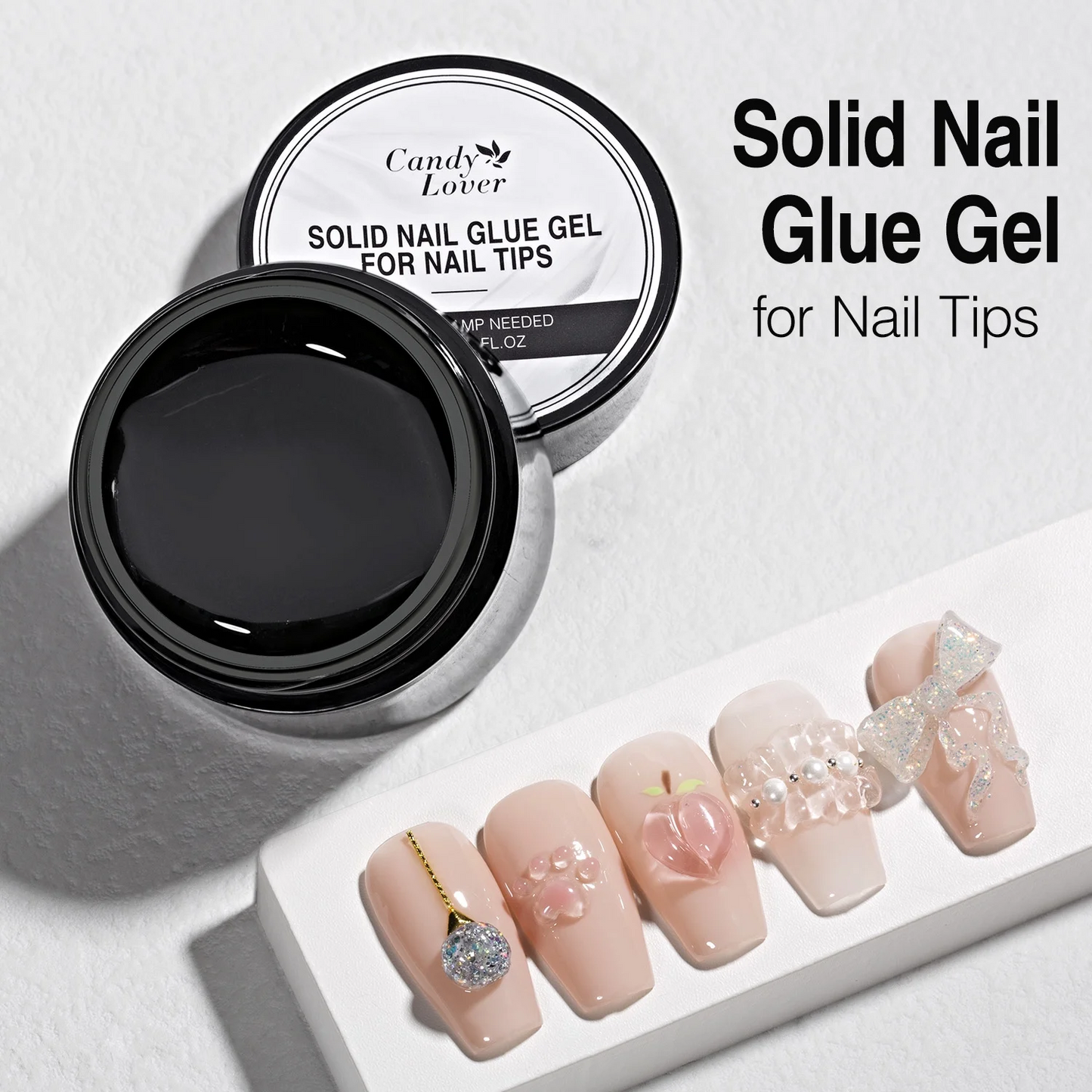 Candy Lover Solid Nail Glue Gel 1Pc 15g